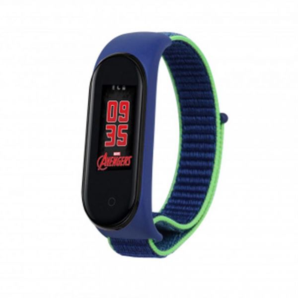  BeCover Nylon Style  Xiaomi Mi Smart Band 5 Blue/Green (705418) -  1