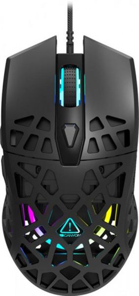  Canyon Puncher GM-20, Black, USB,  ( Pixart 3360), 1000 - 12000 dpi, RGB-, 7  ,  , 1.65  (CND-SGM20B) -  1