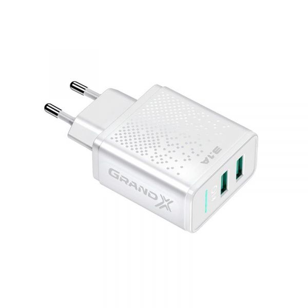    Grand-X (2xUSB 3.1) White (CH-60W) -  4