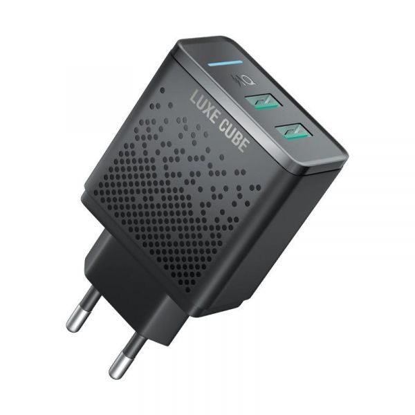   Luxe Cube 2USB 2.4 Smart Black (8889998898996) -  1