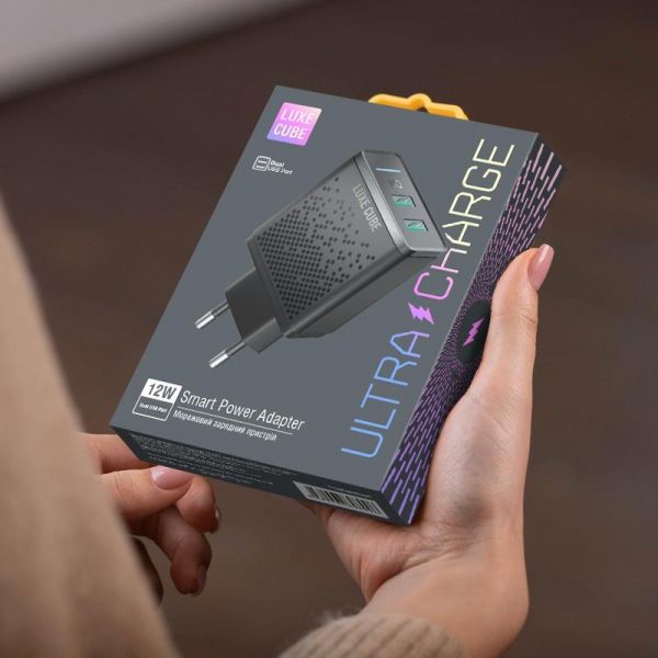   Luxe Cube 2USB 2.4 Smart Black (8889998898996) -  2