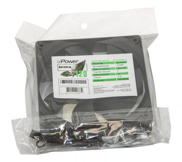  UPower UP12025HB34.12 120, 3pin+Molex -  2