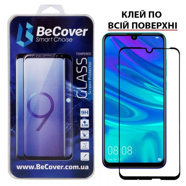   BeCover Full Glue & Cover Huawei P Smart 2019 Black (703136) -  1