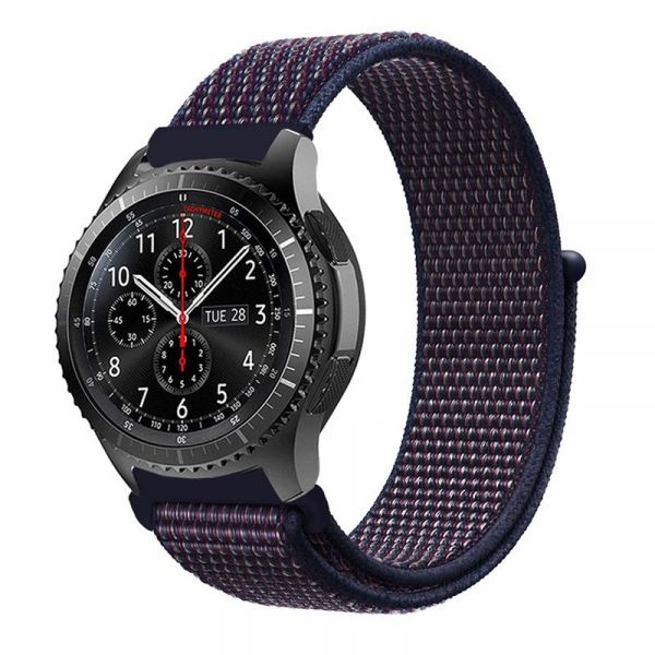  BeCover Nylon Style  Samsung Galaxy Watch 42mm/Watch Active/Active 2 40/44mm/Watch 3 41mm/Gear S2 Classic/Gear Sport Deep Blue (705820) -  1