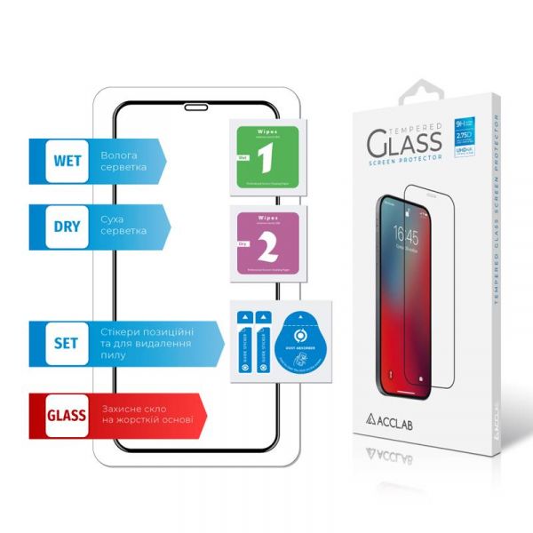   ACCLAB Full Glue Apple iPhone XS Max/11 Pro Max (1283126508202) -  3