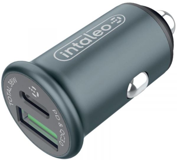    Intaleo CCGQPD238 (2USB, 3A) Grey (1283126509971) -  1