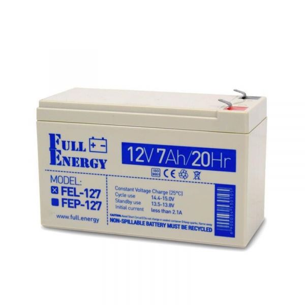      Full Energy FEL-127 12V 7AH (FEL-127) GEL -  1