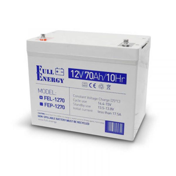      Full Energy FEL-1270 12V 70AH (FEL-1270) GEL -  1