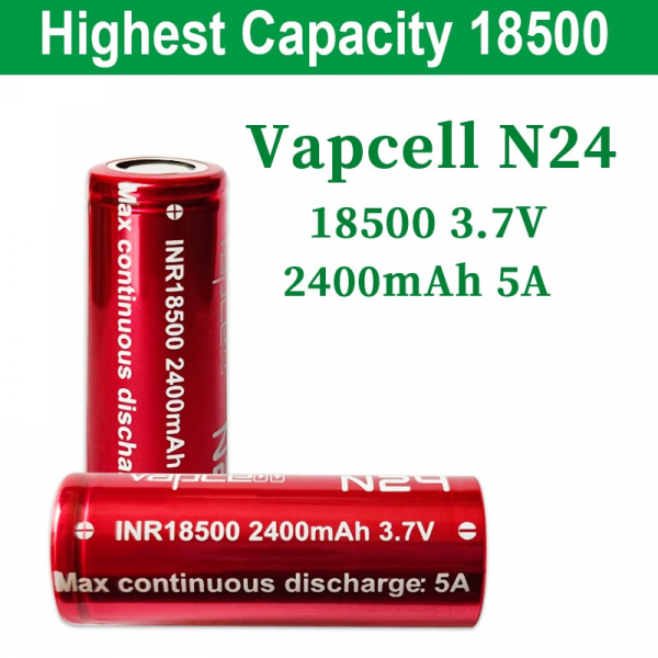  Vapcell 18500 N24 Li-Ion 2400mAh 1 -  3