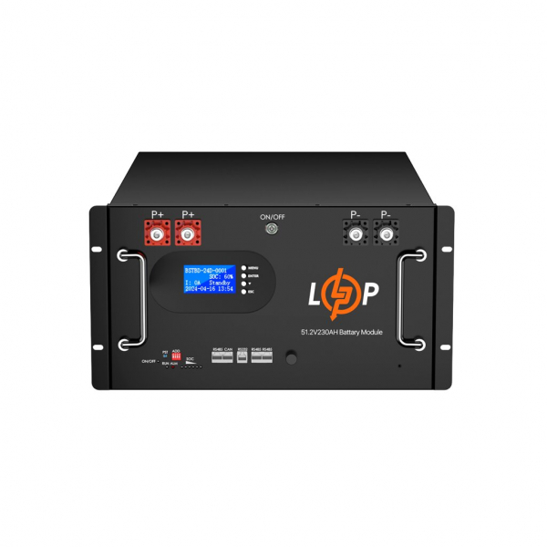      LogicPower 51.2V 230 AH (11776Wh)  LCD RM AB RS485/CAN (Smart BMS 200A) LiFePO4 -  1