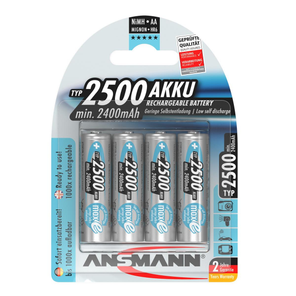  Ansmann AA/HR06 NI-MH 2500 mAh BL 4  -  1