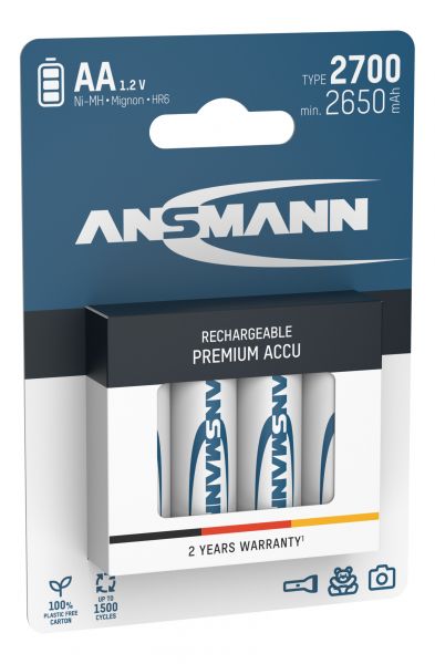  Ansmann AA/HR06 NI-MH 2700 mAh BL 4  -  2