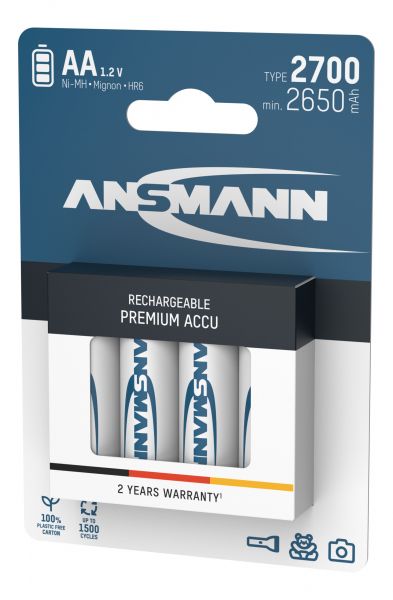  Ansmann AA/HR06 NI-MH 2700 mAh BL 4  -  3