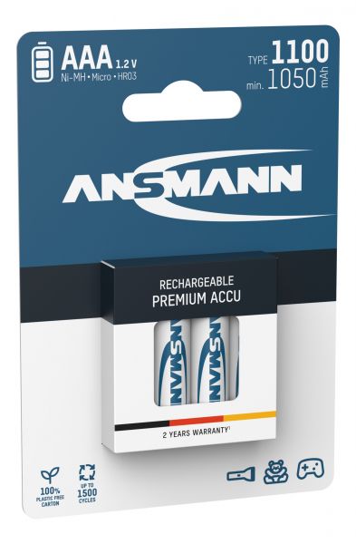  Ansmann AAA/HR03 NI-MH 1100 mAh BL 4  -  2