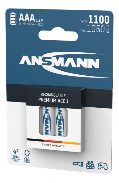  Ansmann AAA/HR03 NI-MH 1100 mAh BL 4  -  3