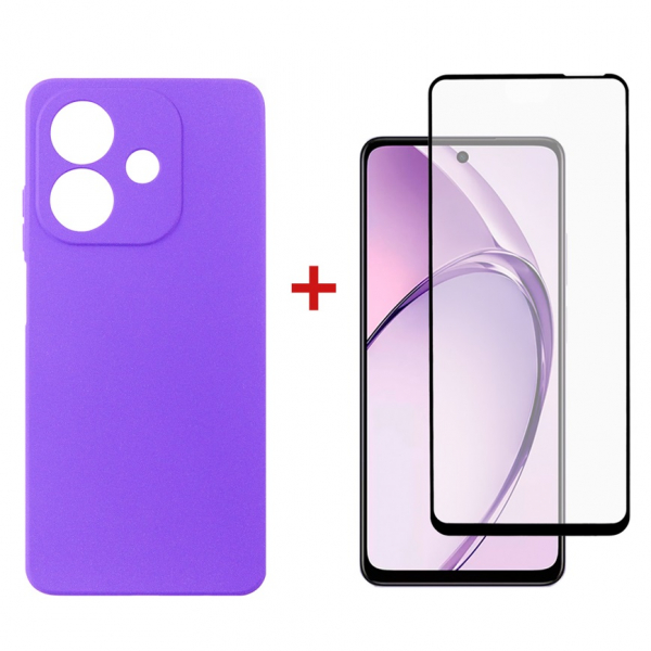 e- Dengos Carbon  Oppo A3X Purple (DG-KM-124) +   -  1