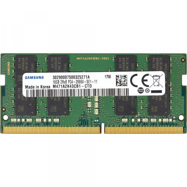   SO-DIMM 16GB/2666 DDR4 Samsung (M471A2K43B1-CTD) -  1