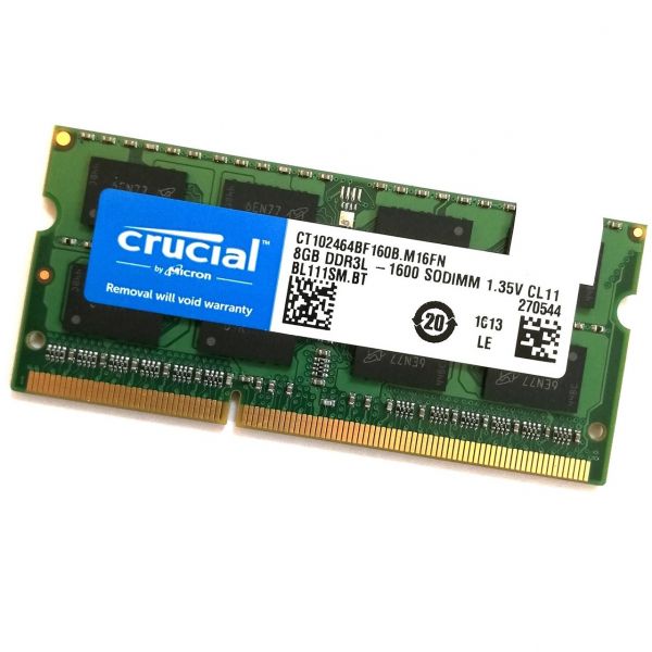   SO-DIMM DDR3L 8GB/1600 Crucial (CT102464BF160B.M16FN) -  1