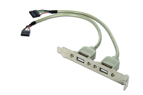  2xAF/10P-2xUSB 2.0 Gembird (CC-USB-USB) -  1