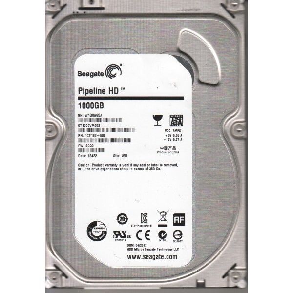 HDD SATA 1.0TB Seagate Pipeline HD 5900rpm 64MB (ST1000VM002) -  1