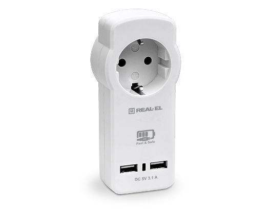   REAL-EL 2*USB 15W (CS-30) -  1