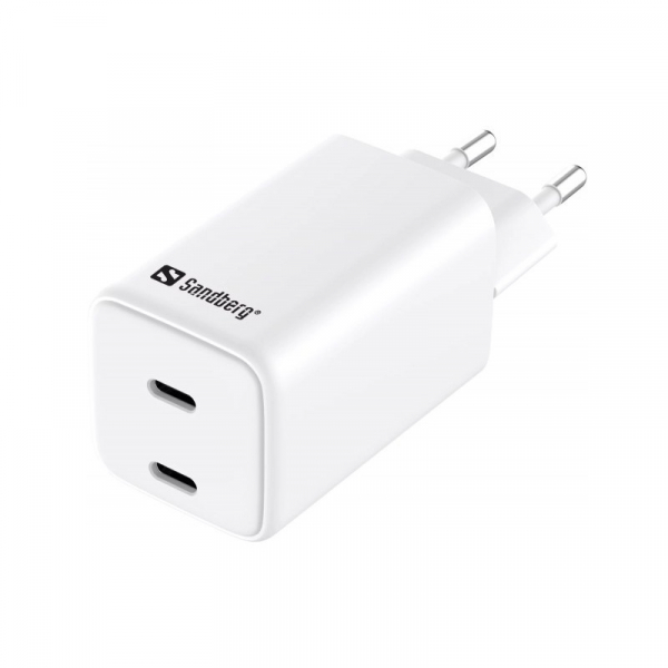    Sandberg 65W (2xUSB-C) White (441-56) -  1