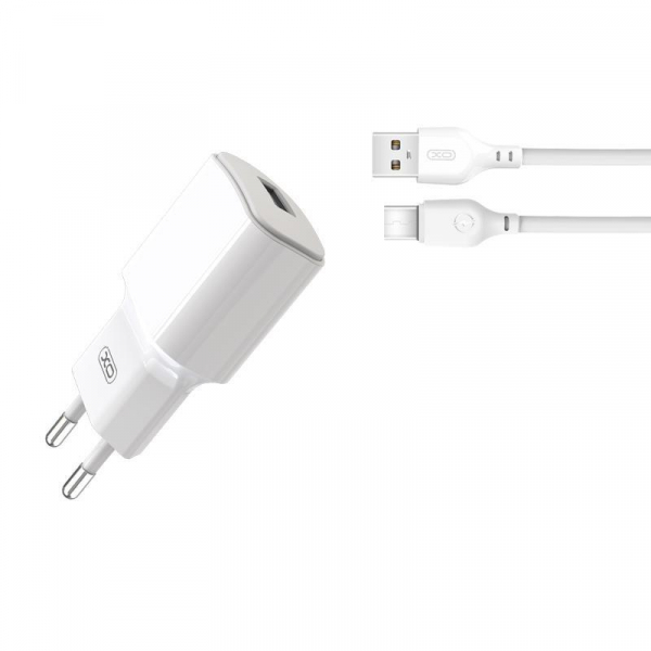    XO L73 (1USB2.4A) White (L73-TC-WH) +  USB Type-C -  1