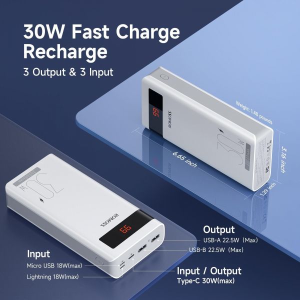    Romoss Sense8PSPro 30000mAh White (PHP30-892-1133H) -  7