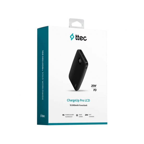  Ttec 10000mAh ChargeUp Pro LCD PD 20W Black (2BB209S) -  6