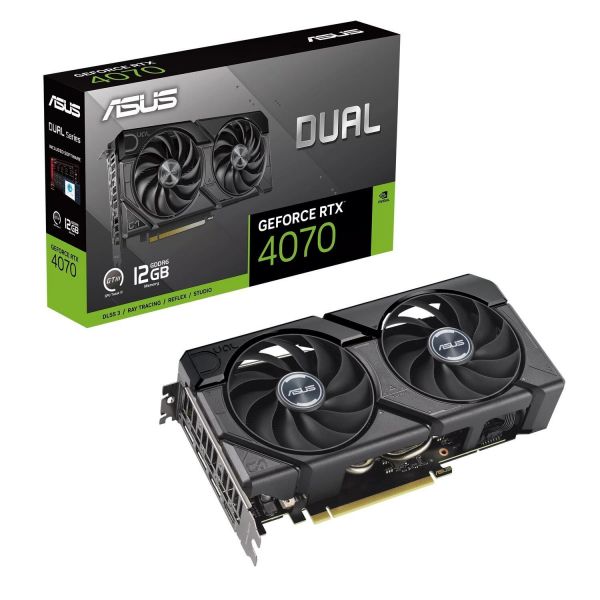 ³ GF RTX 4070 12GB GDDR6 Dual Evo Asus (DUAL-RTX4070-12GD6-EVO) -  1