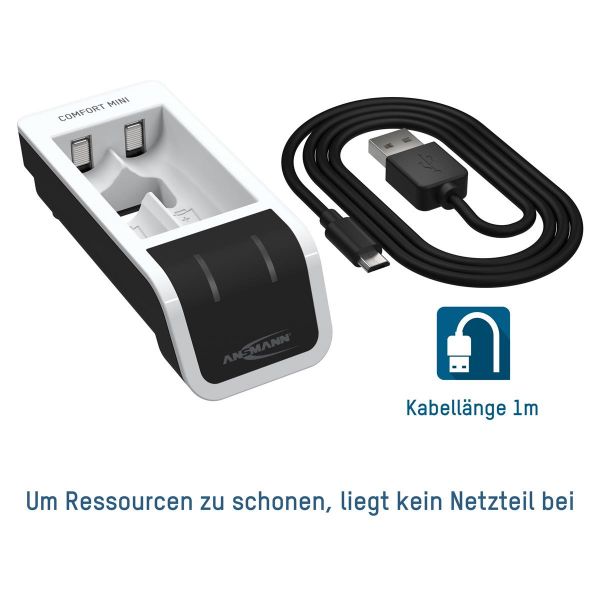  i Ansmann Comfort Mini+2AA (1001-0091-01) -  12