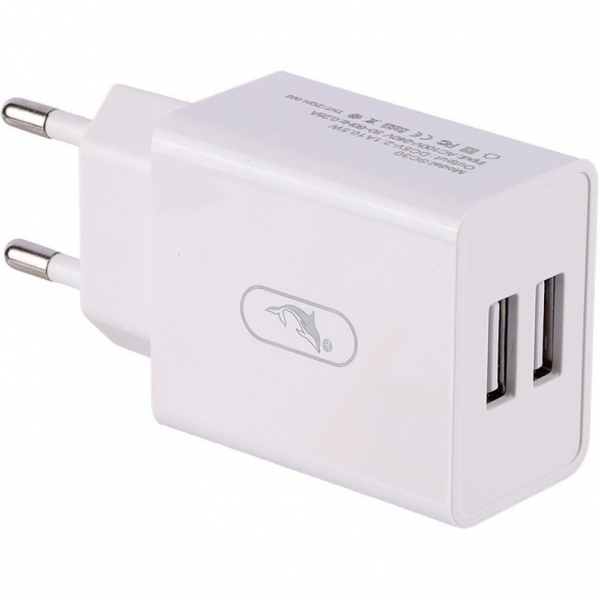   SkyDolphin SC30T (2USB, 2.1A) White (SDMZP-000113) +  Type-C -  3