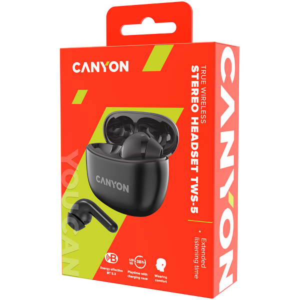  Canyon TWS-5 Black (CNS-TWS5B) -  5