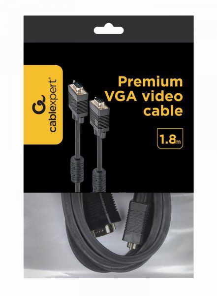  premium VGA, 3+9C HD15M,  ,  2- , 1.8  Cablexpert CC-PPVGA-6B -  4