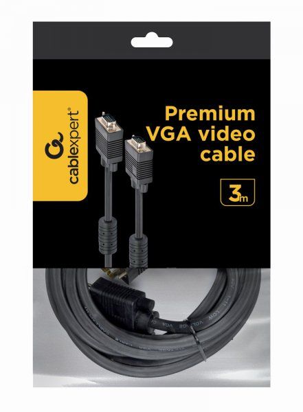  premium VGA, 3+ 9C HD15M,  ,  2- , 3  Cablexpert CC-PPVGA-10-B -  3