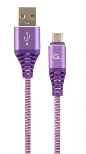  micro USB 2.0 A-/Micro B-, , 2.1  Cablexpert CC-USB2B-AMmBM-2M-PW -  1