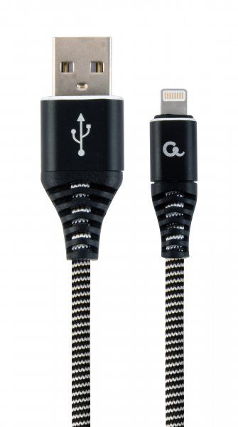  USB 2.0 -/Lightning, 1.0 , , 2.1  Cablexpert CC-USB2B-AMLM-1M-BW -  1