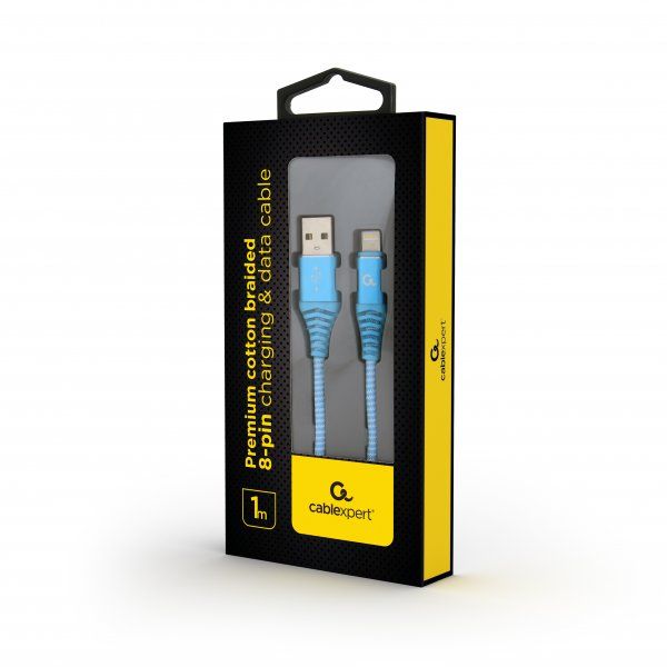  USB 2.0 -/Lightning, 1 , , 2.1  Cablexpert CC-USB2B-AMLM-1M-VW -  2