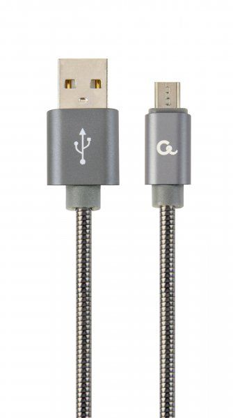  micro USB 2.0 A-/Micro B-, , 2.1  Cablexpert CC-USB2S-AMmBM-2M-BG -  1