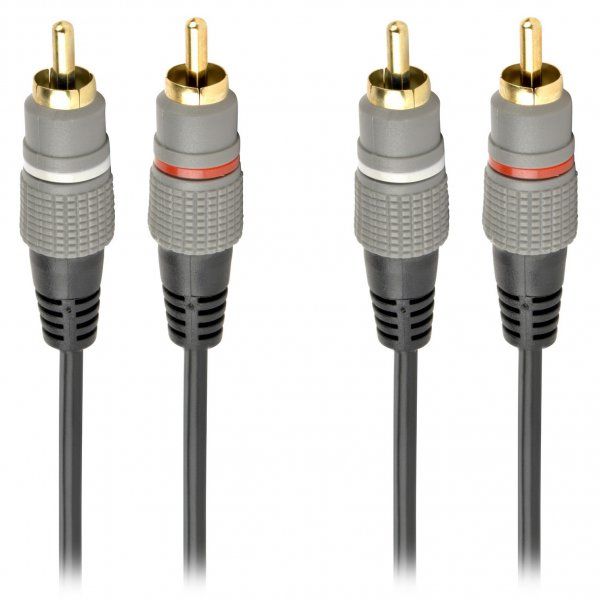   2 RCA-2RCA, 2.5  Cablexpert CCAP-202-2.5M -  1