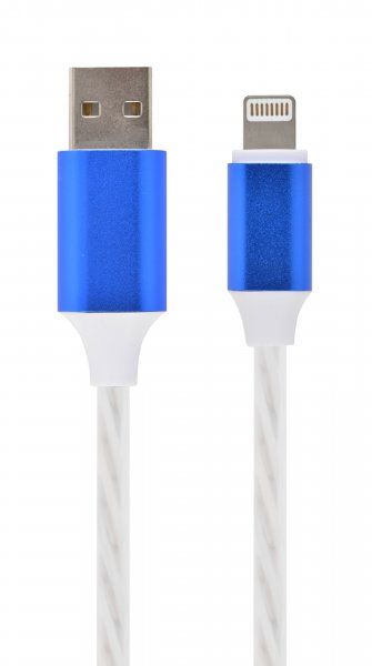    USB 2.0 -/Lightning, 1.0 , 2  (10 ) Cablexpert CC-USB-8PLED-1M -  1