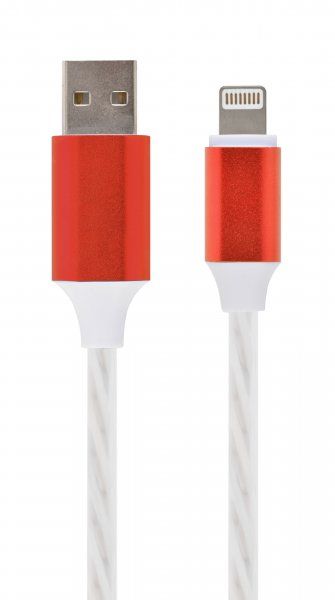    USB 2.0 -/Lightning, 1.0 , 2  (10 ) Cablexpert CC-USB-8PLED-1M -  3