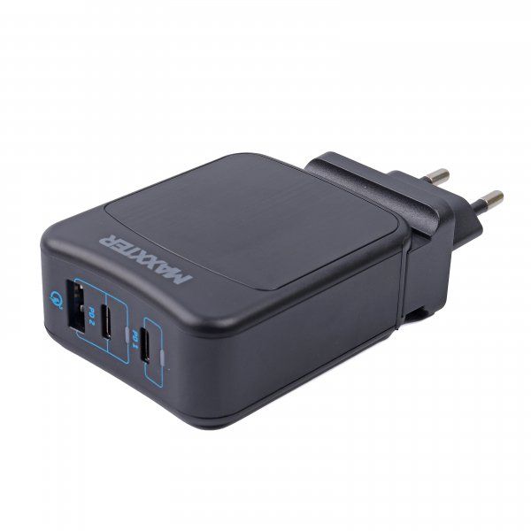     //, 1 USB-A + 2USB-C (PD 65W+PD 18W + QC 3.0) Maxxter WC-PD65W-01 -  2