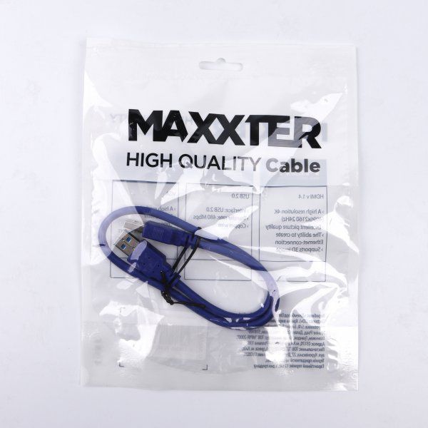  USB 3.0 A-/-, 0.5 ,  Maxxter U-AMAM3-0.5m -  3