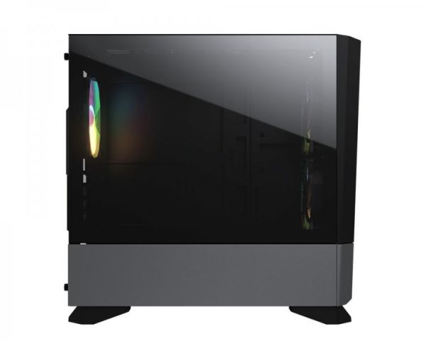  , 2*3.5"+6*2.5", 3*120  ARGB  , mATX/mini-ITX,   Cougar MG140 AIR RGB (Black) -  6