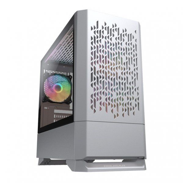  , 2*3.5"+6*2.5", 3*120- ARGB  , mATX/mini-ITX,   Cougar MG140 AIR RGB (White) -  1