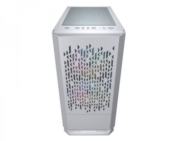  , 2*3.5"+6*2.5", 3*120- ARGB  , mATX/mini-ITX,   Cougar MG140 AIR RGB (White) -  4