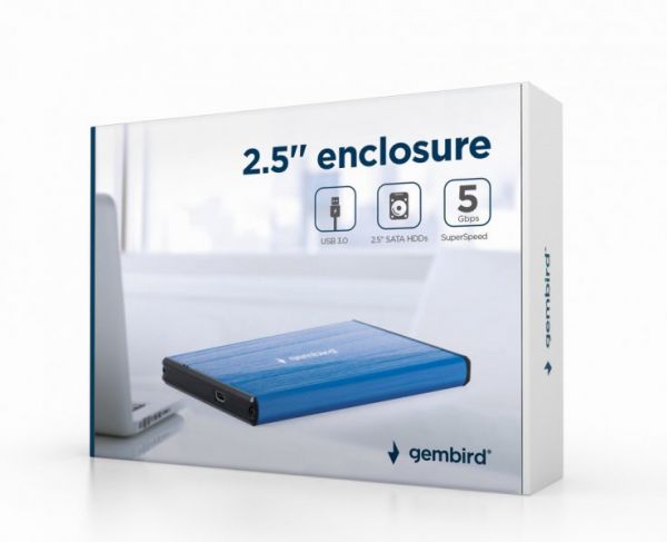   2.5", USB 3.0, -i Gembird EE2-U3S-3-DB -  2