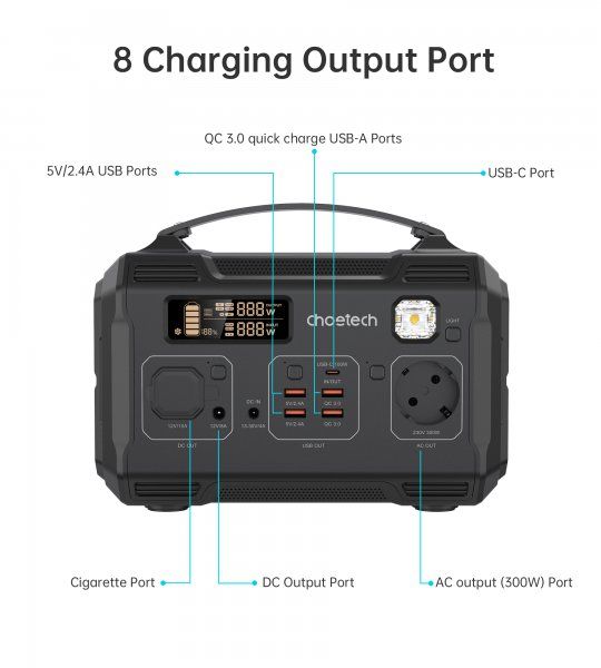   300 Choetech BS002-EU-BK -  4