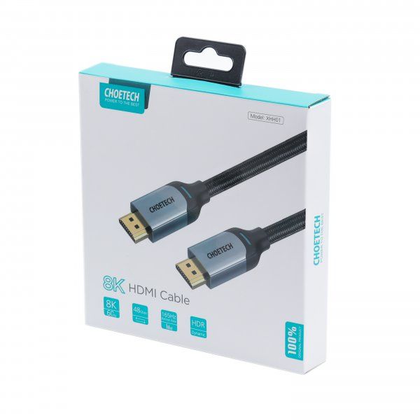    HDMI V.2.1, 8 60 , HDR10, HLG, 48Gbps, YUV 4:4:4,  , 2  Choetech XHH01-BK -  10